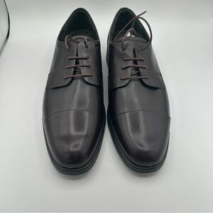 ECCO Men's Jared Cap Toe Tie Oxford, Fudge, 43 EU/9-9.5 M US